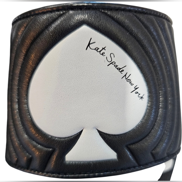 Kate Spade New York Splash Pool Slide Smooth Leather, Size 7 Optic White, New - Picture 5 of 9